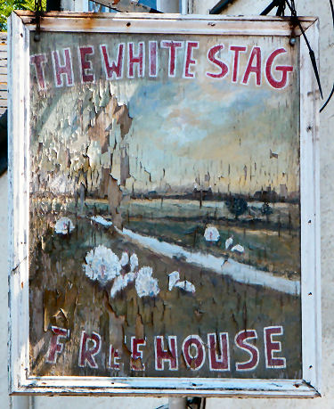 White Stag sign