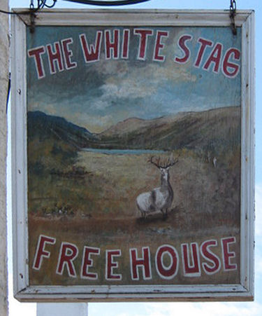 White Stag sign