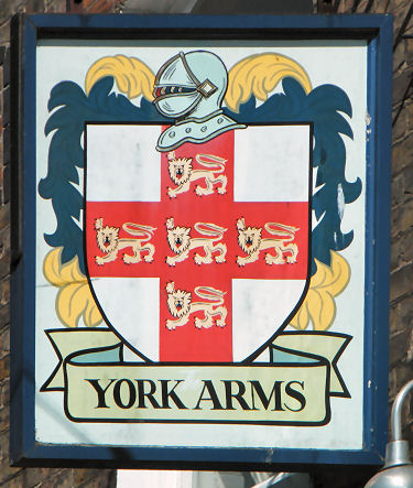 York Arms sign