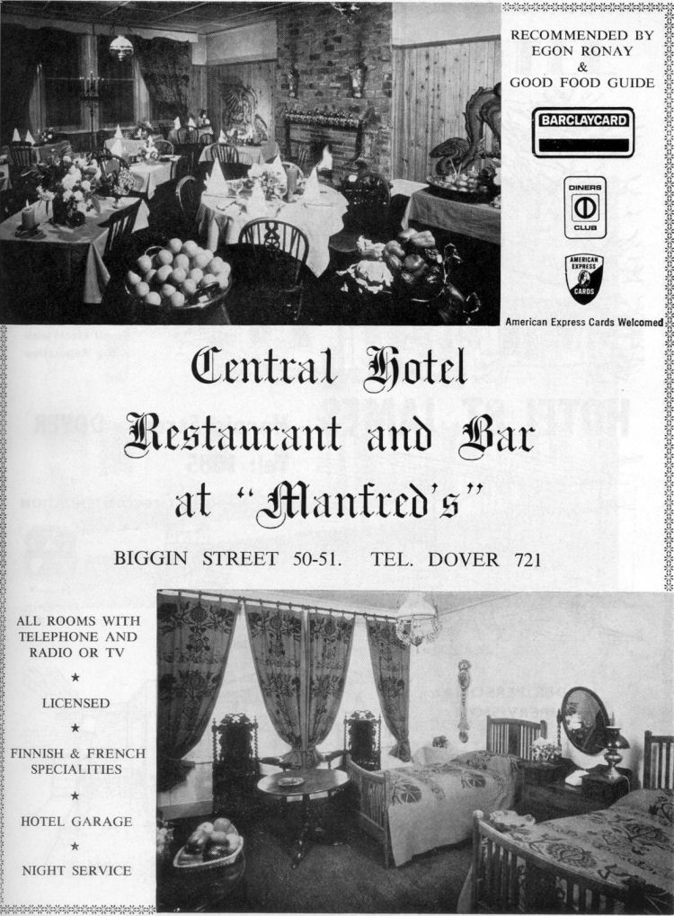 Central Hotel advert 1970s