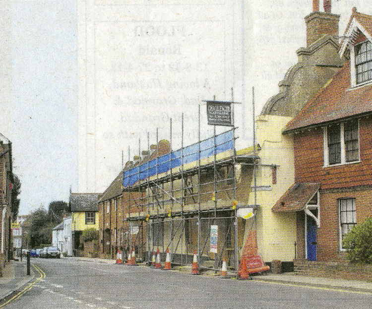 Lion Hotel and scaffolding