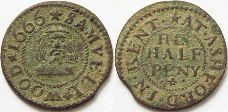 Saracen's Head 1666 token