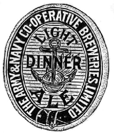 Army and Navy brewery label
