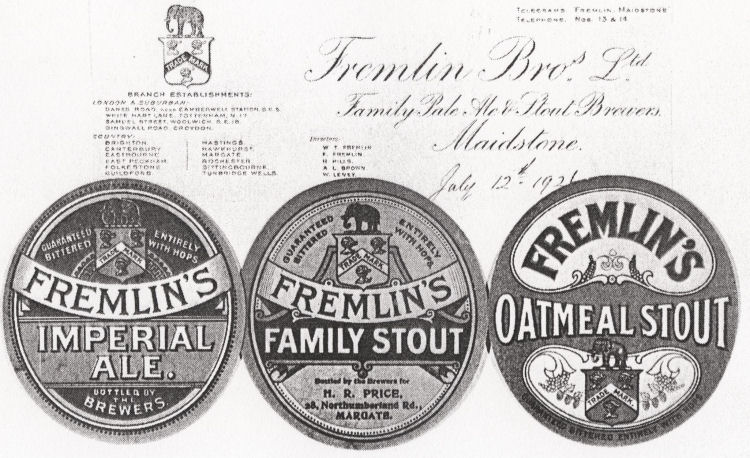 Fremlins bottle labels